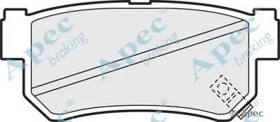 Комплект тормозных колодок, дисковый тормоз APEC braking купить