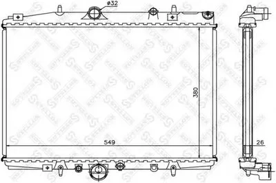 Радиатор, охлаждение двигателя STELLOX купить