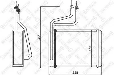 Теплообменник, отопление салона STELLOX купить