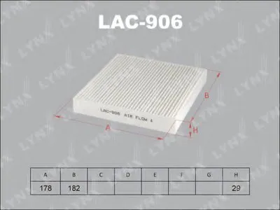 Фильтр, воздух во внутренном пространстве LYNXauto купить