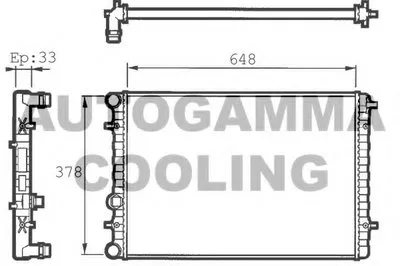 Радиатор, охлаждение двигателя AUTOGAMMA купить