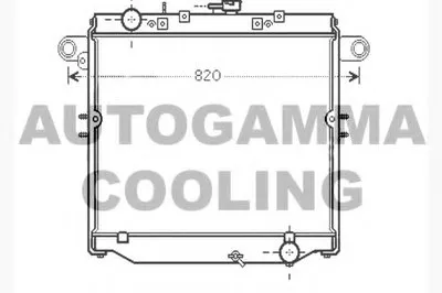 Радиатор, охлаждение двигателя AUTOGAMMA купить