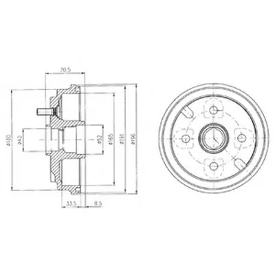 Тормозной барабан DELPHI купить