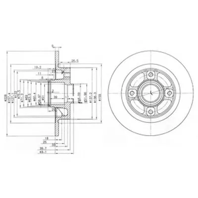 Тормозной диск DELPHI купить