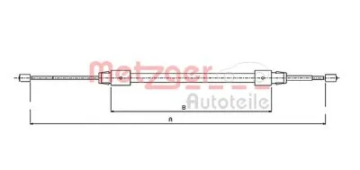 Трос, стояночная тормозная система COFLE METZGER купить