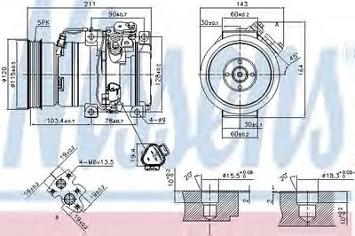 Компрессор, кондиционер NISSENS купить