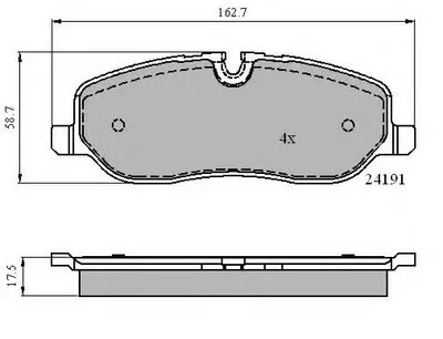 Комплект тормозных колодок, дисковый тормоз NATIONAL купить