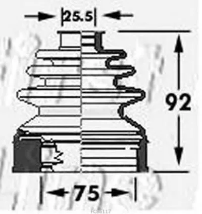 Пыльник, приводной вал FIRST LINE купить