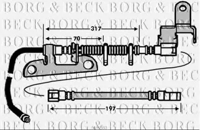 Тормозной шланг BORG & BECK купить