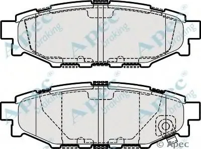 Комплект тормозных колодок, дисковый тормоз APEC braking купить