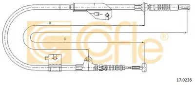 Трос, стояночная тормозная система COFLE купить
