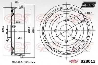 Тормозной барабан R+ (Regular Plus) MAXTECH купить