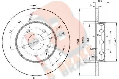 Тормозной диск R BRAKE купить