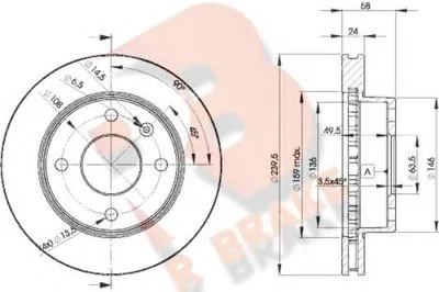 Тормозной диск R BRAKE купить