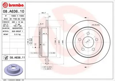 Тормозной диск COATED DISC LINE BREMBO купить
