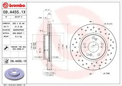 Тормозной диск BREMBO XTRA LINE BREMBO купить