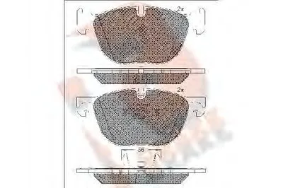 Комплект тормозных колодок, дисковый тормоз R BRAKE купить