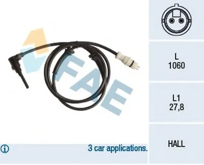 Датчик, частота вращения колеса FAE купить