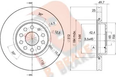 Тормозной диск R BRAKE купить