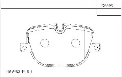 Комплект тормозных колодок, дисковый тормоз ASIMCO купить