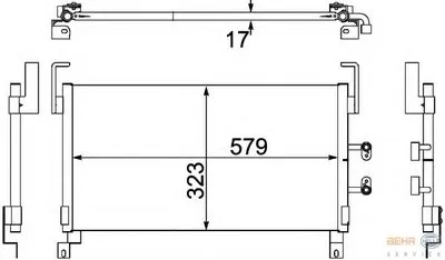 Конденсатор, кондиционер BEHR HELLA SERVICE HELLA купить