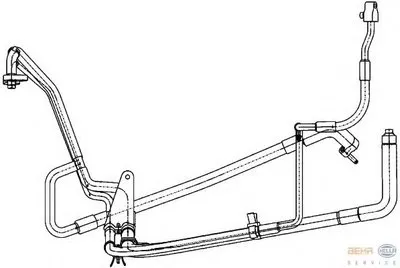 Трубопровод высокого / низкого давления, кондиционер BEHR HELLA SERVICE HELLA купить