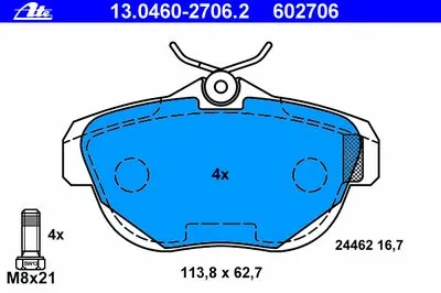 Комплект тормозных колодок, дисковый тормоз ATE купить