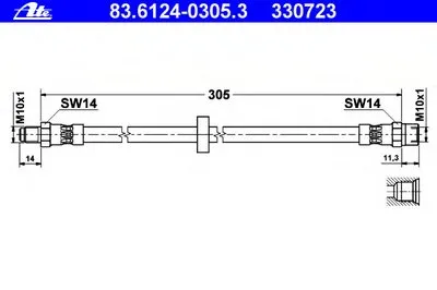 Тормозной шланг ATE купить