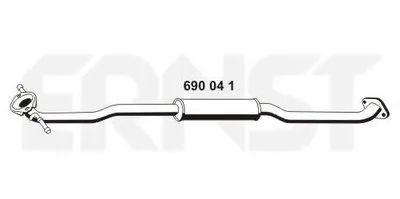 Средний глушитель выхлопных газов ERNST купить