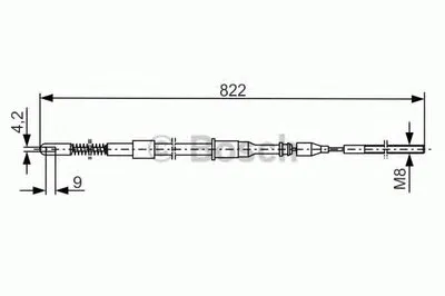 Трос, стояночная тормозная система BOSCH купить