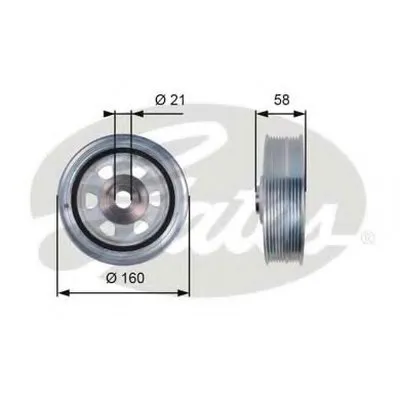 Ременный шкив, коленчатый вал DriveAlign® GATES купить