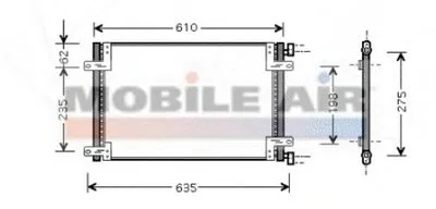Конденсатор, кондиционер VAN WEZEL купить