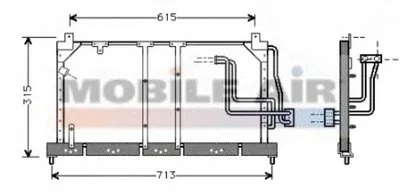 Конденсатор, кондиционер VAN WEZEL купить