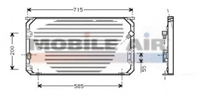 Конденсатор, кондиционер VAN WEZEL купить