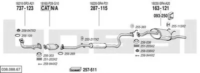 Система выпуска ОГ BOSAL купить