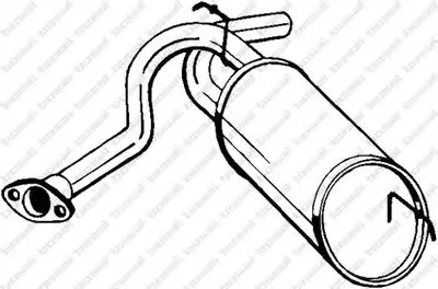 Глушитель выхлопных газов конечный BOSAL купить