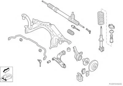 Рулевое управление; Подвеска колеса HERTH+BUSS JAKOPARTS купить
