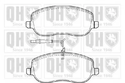 Комплект тормозных колодок, дисковый тормоз QUINTON HAZELL купить