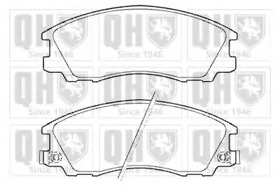 Комплект тормозных колодок, дисковый тормоз QUINTON HAZELL купить