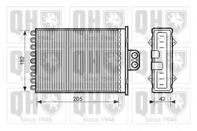 Теплообменник, отопление салона QUINTON HAZELL купить