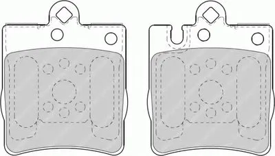 Комплект тормозных колодок, дисковый тормоз PREMIER FERODO купить