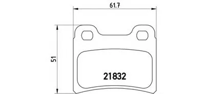 Комплект тормозных колодок, дисковый тормоз BREMBO купить
