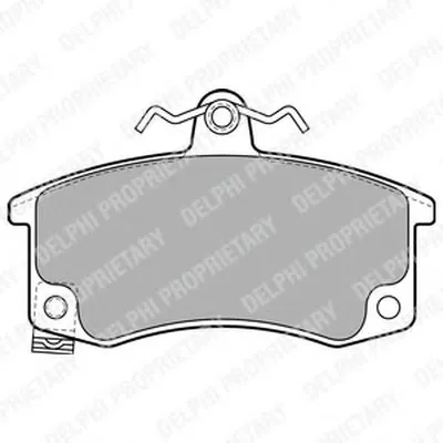 Комплект тормозных колодок, дисковый тормоз DELPHI купить