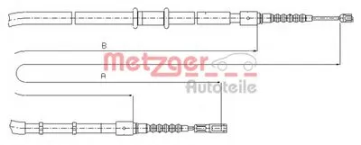 Трос, стояночная тормозная система COFLE METZGER купить