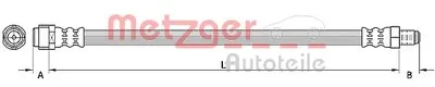 Тормозной шланг METZGER купить