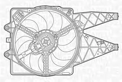 Вентилятор, охлаждение двигателя MAGNETI MARELLI купить