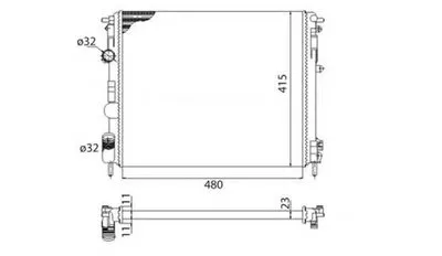 Радиатор, охлаждение двигателя MAGNETI MARELLI купить