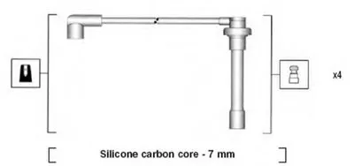 Комплект проводов зажигания MAGNETI MARELLI купить