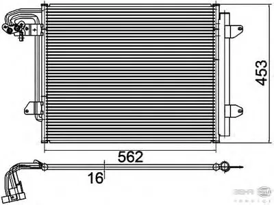 Конденсатор, кондиционер BEHR HELLA SERVICE купить
