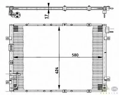 Конденсатор, кондиционер BEHR HELLA SERVICE купить